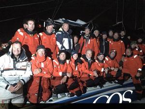 Ludde Ingvall's high profile 100ft maxi, CQS arrived in Plymouth Yacht Haven on Tuesday evening  – Rolex Fastnet Race photo copyright  Team CQS taken at  and featuring the  class