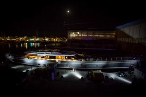 Perini Navi lauches 60m S/Y Seven photo copyright  Perini Navi / Giuliano Sargentini taken at  and featuring the  class
