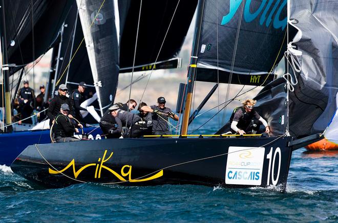Team Nika won the first race today and came close to claiming the second ©  Pedro Martinez / Martinez Studio / RC44
