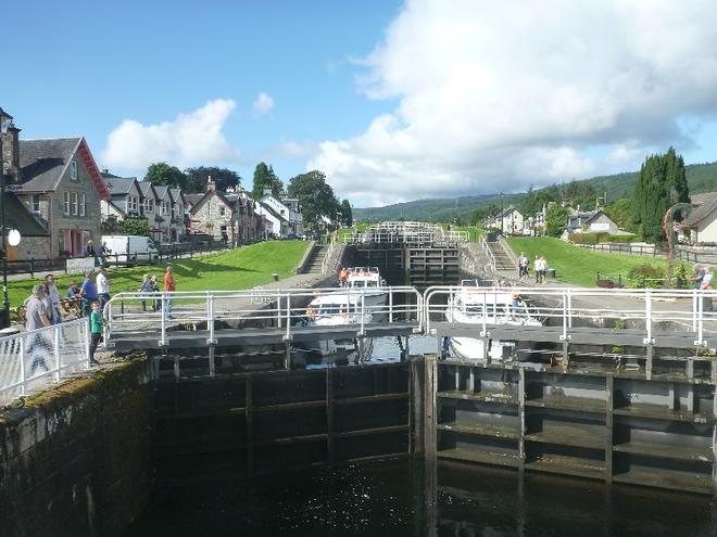 Fort Augustus. Five locks down to Loch Ness © SV Taipan