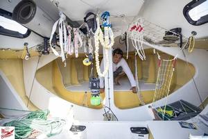 The village of Mini-Transat La Boulangère photo copyright  Christophe Breschi taken at  and featuring the  class