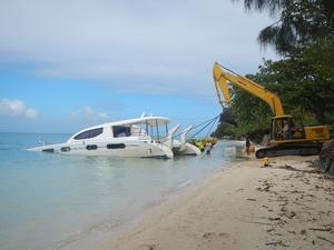 Inching up the beach photo copyright Freedom and Adventure taken at  and featuring the  class
