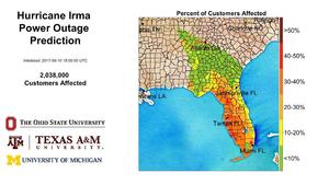 Potential Power Outages - (Univ. of Michigan, Ohio State University, Texas A and M) photo copyright The Weather Channel taken at  and featuring the  class