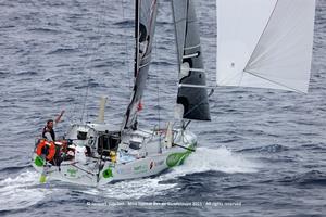 Simon Koster – Mini Transat photo copyright  Jacques Vapillon / Mini Transat http://www.minitransat.fr taken at  and featuring the  class