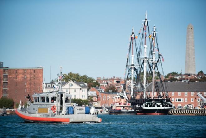 Coast Guard protects ‘Old Ironsides’ during turnaround voyage in Boston Harbor © Petty Officer 3rd Class Andrew Barresi