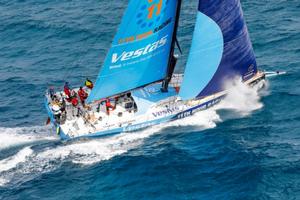Vestas 11th Hour Racing at the start of the Volvo Ocean Race photo copyright  Ainhoa Sanchez/Volvo Ocean Race taken at  and featuring the  class