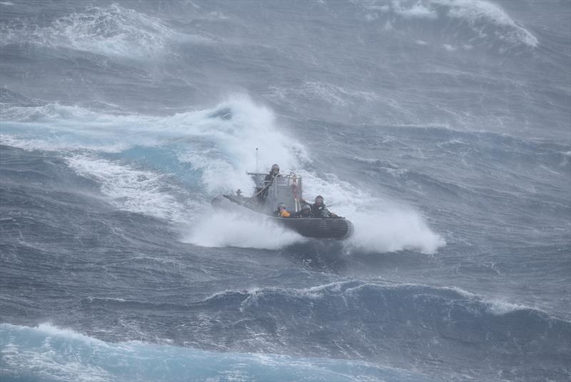 NZ Defence rescue catamaran sailor - February 14, 2023 - photo © NZ Defence