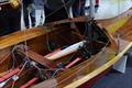 The beautifully restored wooden Scorpion at the RYA Dinghy & Watersports Show 2026 &copy; Mark Jardine