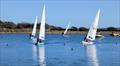 ILCA 7s approaching the finish line during the Keyhaven Yacht Club Rum Race &copy; Mark Jardine