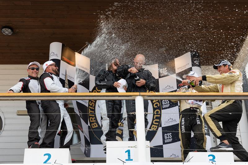BPRC Cowes Poole Cowes Offshore Power boat race podium photo copyright Malc Attrill taken at  and featuring the  class