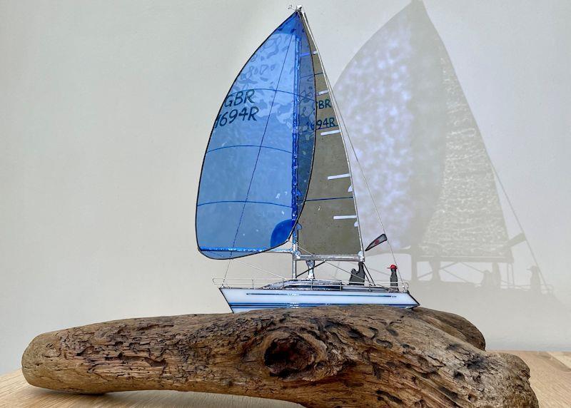 Jo Munford provides a bespoke service designing and making stained glass windows, art, sculptures and yacht models photo copyright Seaview Studio taken at  and featuring the  class