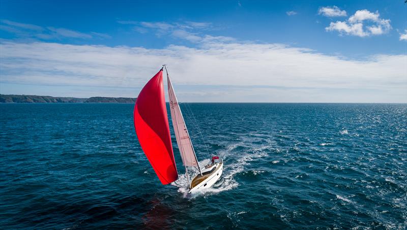 Oyster 495 under spinnaker - photo © Brian Carlin