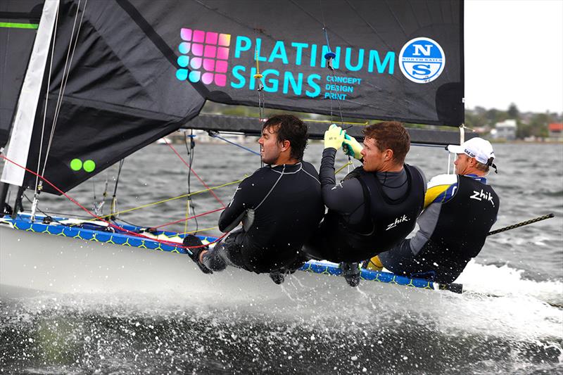 Fluid crew Jensen Slingsby Outteridge - Red Pumps Australian Skiff Championships - photo © Mark Rothfield