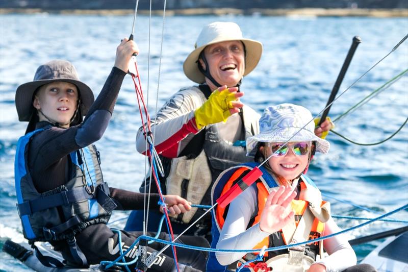 Swap Day participants photo copyright Sprott Media taken at Manly 16ft Skiff Sailing Club and featuring the 16ft Skiff class