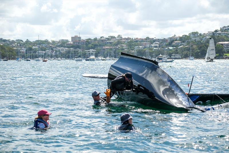 Swap Day participants photo copyright Sprott Media taken at Manly 16ft Skiff Sailing Club and featuring the 16ft Skiff class