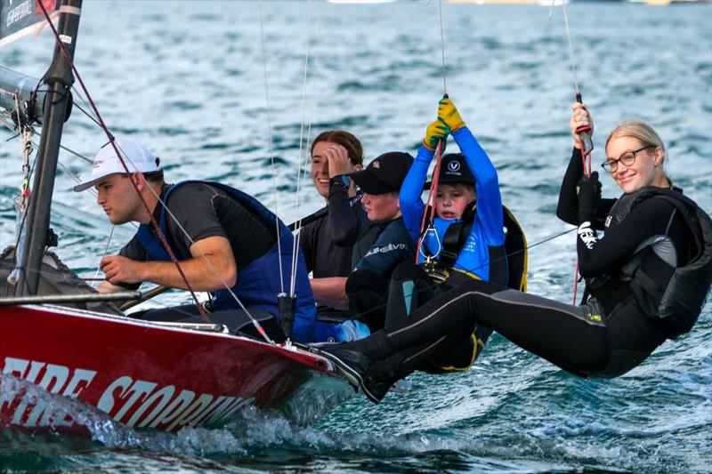 Swap Day participants photo copyright Sprott Media taken at Manly 16ft Skiff Sailing Club and featuring the 16ft Skiff class