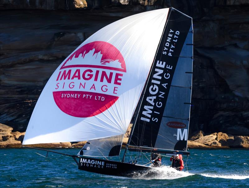 Signage - 16 Skiff winner - photo © Michael Chittenden