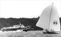 Iconic image, KB and the Sydney Harbour hydofoil © Archive
