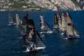 The fleet during the 2026 18ft Skiff European and Mark Foy Championship &copy; GardaTrentinoWind / Circolo Vela Arco