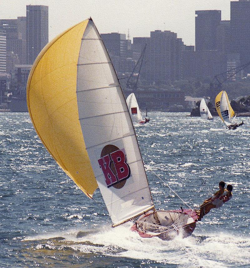 Michael Coxon driving KB back in the day - photo © Frank Quealey