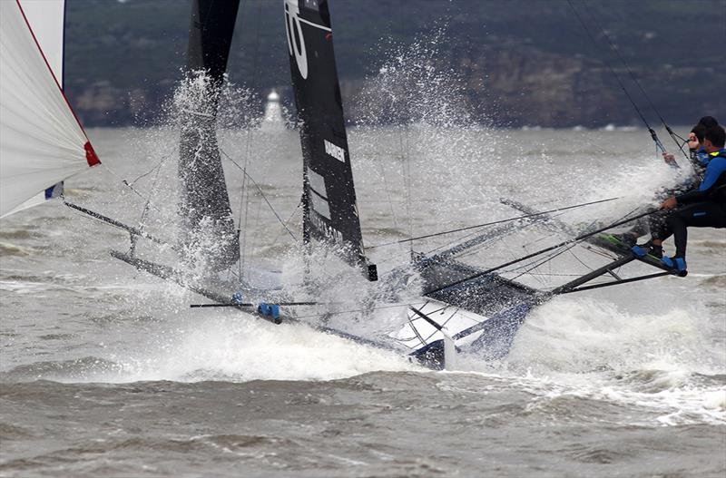 2022 JJ Giltinan 18ft Skiff Championship Race 5 photo copyright Frank Quealey taken at Australian 18 Footers League and featuring the 18ft Skiff class