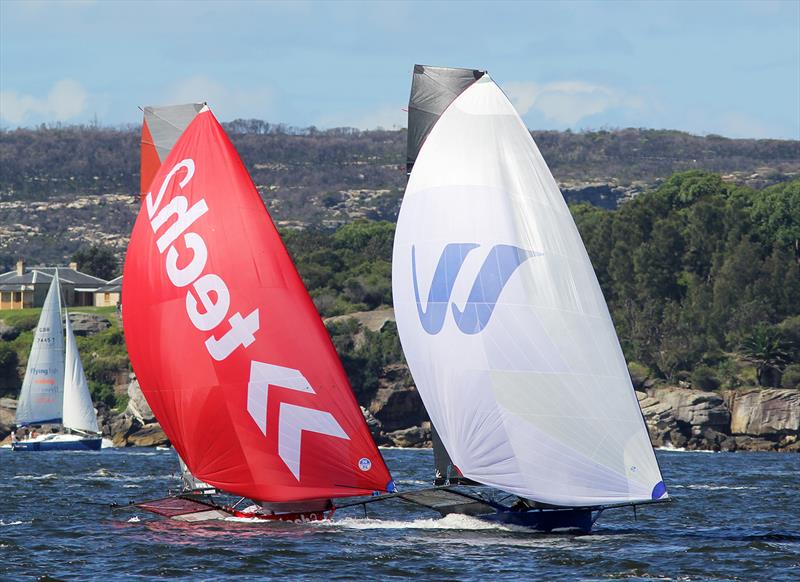 2022 JJ Giltinan 18ft Skiff Championship Race 8 photo copyright Frank Quealey taken at Australian 18 Footers League and featuring the 18ft Skiff class