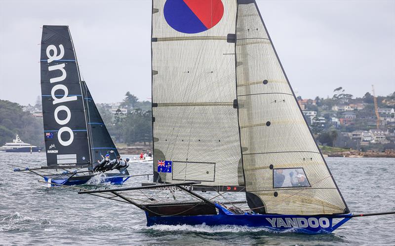 18ft Skiff 2024 JJ Giltinan Championship Race 1: Yandoo wins in the last few metres of the race - photo © SailMedia