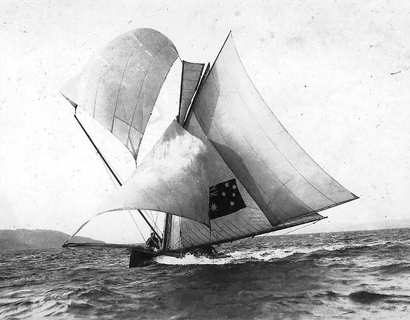 Kismet, 1913 Australian champion photo copyright John Stanley Collection taken at Australian 18 Footers League and featuring the 18ft Skiff class