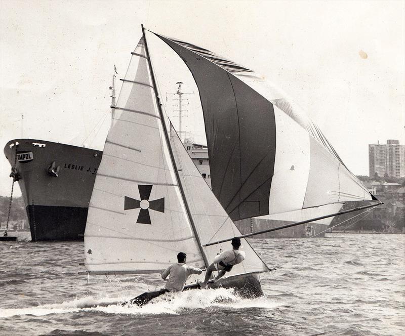 Porter's Interdominion champion Aussie 12ft skiff photo copyright David Porter taken at Australian 18 Footers League and featuring the 18ft Skiff class