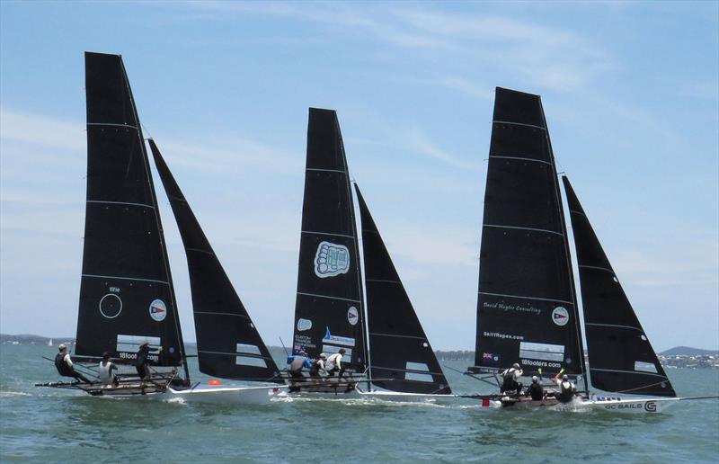 The top three boats at the recent Queensland titles - photo © Brisbane 18s