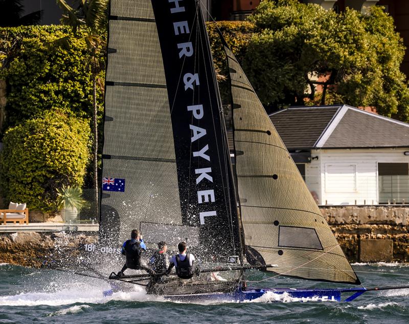 Fisher and Paykel in Sydney Harbour action - photo © SailMedia