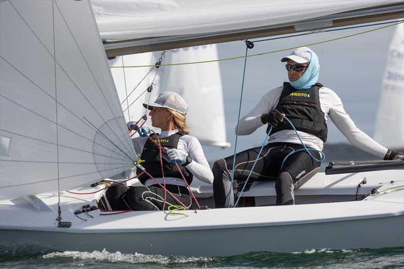 Augie Diaz and Barbie Brotons (USA) win the Snipe Western Hemisphere & Orient Championship photo copyright Matias Capizzano taken at Cottage Park Yacht Club and featuring the Snipe class