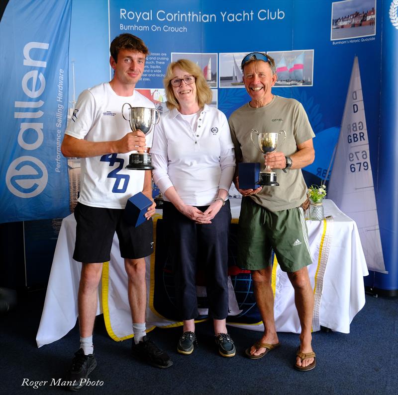 Joseph Warwicker and Andrew Service finish second in the Allen Snipe UK Nationals at Royal Corinthian Yacht Club - photo © Roger Mant Photography