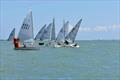 Race 2 winner Bryan Morum 4443 ahead of the chasing group during the Leigh-on-Sea Solo Open © Angie Smith