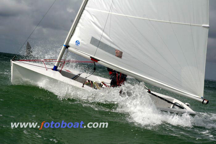 Strong winds for the Solo nationals at Felpham - photo © David Blyth / www.fotoboat.com