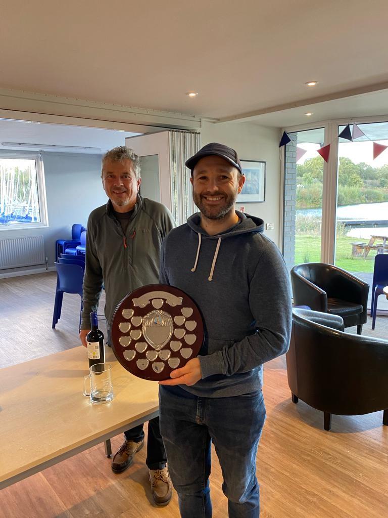 Graham Sexton wins the Papercourt Solo Open photo copyright Frank Brown taken at Papercourt Sailing Club and featuring the Solo class