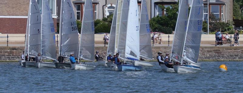 Marine Lake Start during the West Kirby Solo Open photo copyright Alan Jenkins / WKSC taken at West Kirby Sailing Club and featuring the Solo class