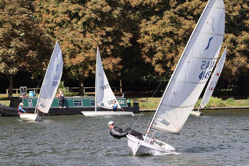 Solo winner Nick Titley hikes for a gust - Minima Regatta 2025 - photo © Eileen Barry