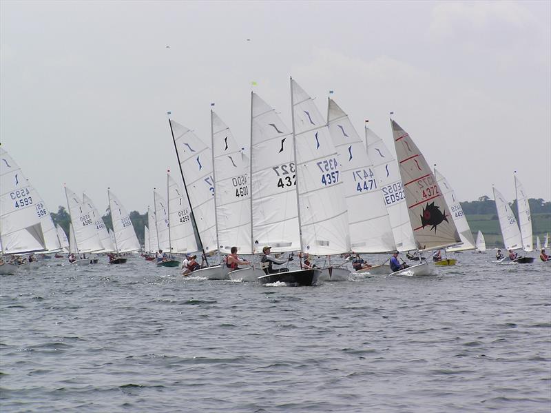Richard Pye leads the fleet in 20025 photo copyright fotoboat.com taken at Grafham Water Sailing Club and featuring the Solo class