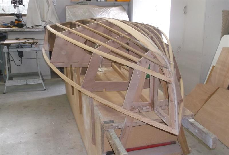 A Starling under construction - Des Townson, A sailing legacy - photo © Tony van Aurich