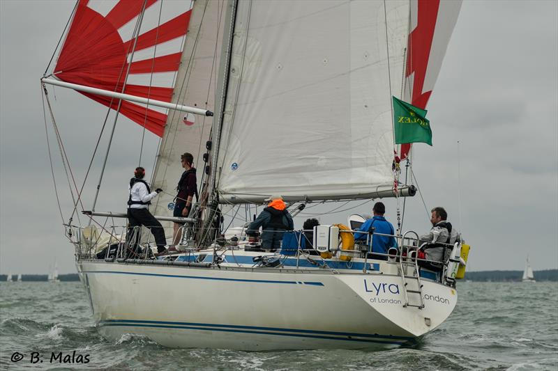 Lyra stats the 2019 Rolex Fastnet Race photo copyright B. Malas taken at  and featuring the  class