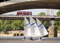 Grosvenor and Chelsea Bridges in quick succession - Holt Streaker Golden Jubilee Tideway Race © BR Sailing Photography