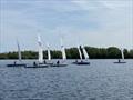 Close racing during the Streaker Midland and East Anglian Series Open at Hunts Sailing Club &copy; Steve Bishop and Simon Maskell