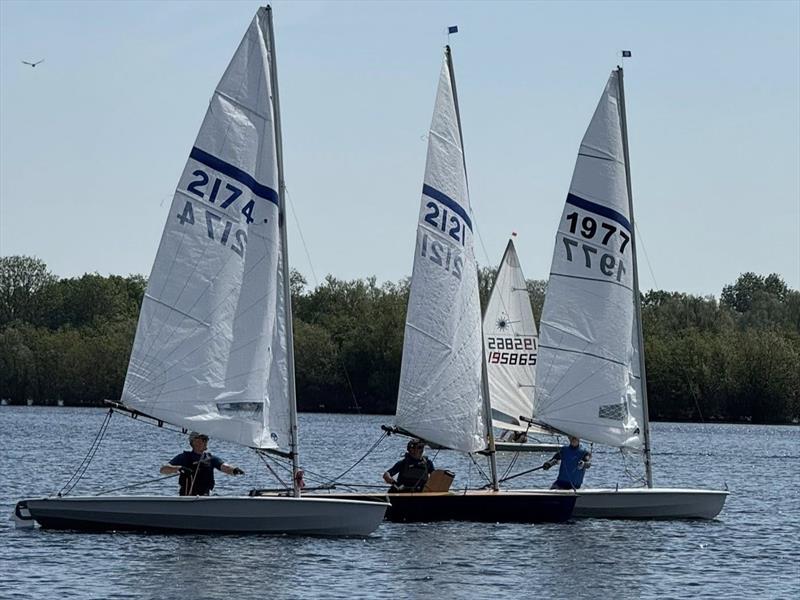 Neil Firth, Ian Bradley, Robin Parsons during the Streaker Midland and East Anglian Series Open at Hunts Sailing Club photo copyright Steve Bishop and Simon Maskell taken at Hunts Sailing Club and featuring the Streaker class