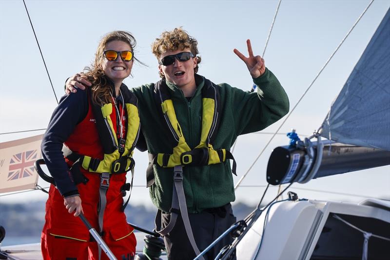 Willow Bland and Zeb Fellows - 2025 Offshore Double Handed World Championships - photo © Paul Wyeth / RORC