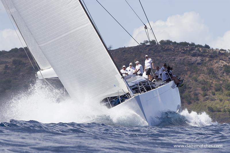 The 112ft German Frers sloop Spiip - Superyacht Challenge Antigua 2018 - photo © Claire Matches / www.clairematches.com