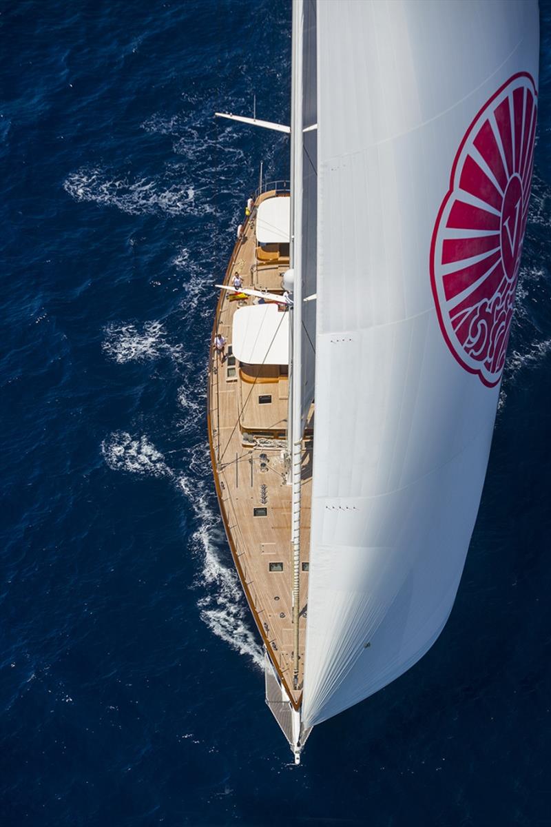 42m super sailing yacht Vijonara photo copyright Stuart Pearce taken at  and featuring the Superyacht class