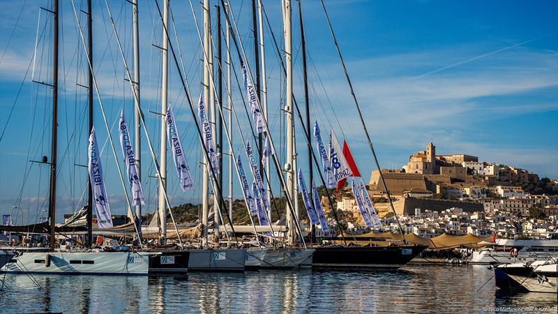 The boats in Marina Ibiza with Dalt Vila in the background - Ibiza JoySail - photo © Nico Martínez