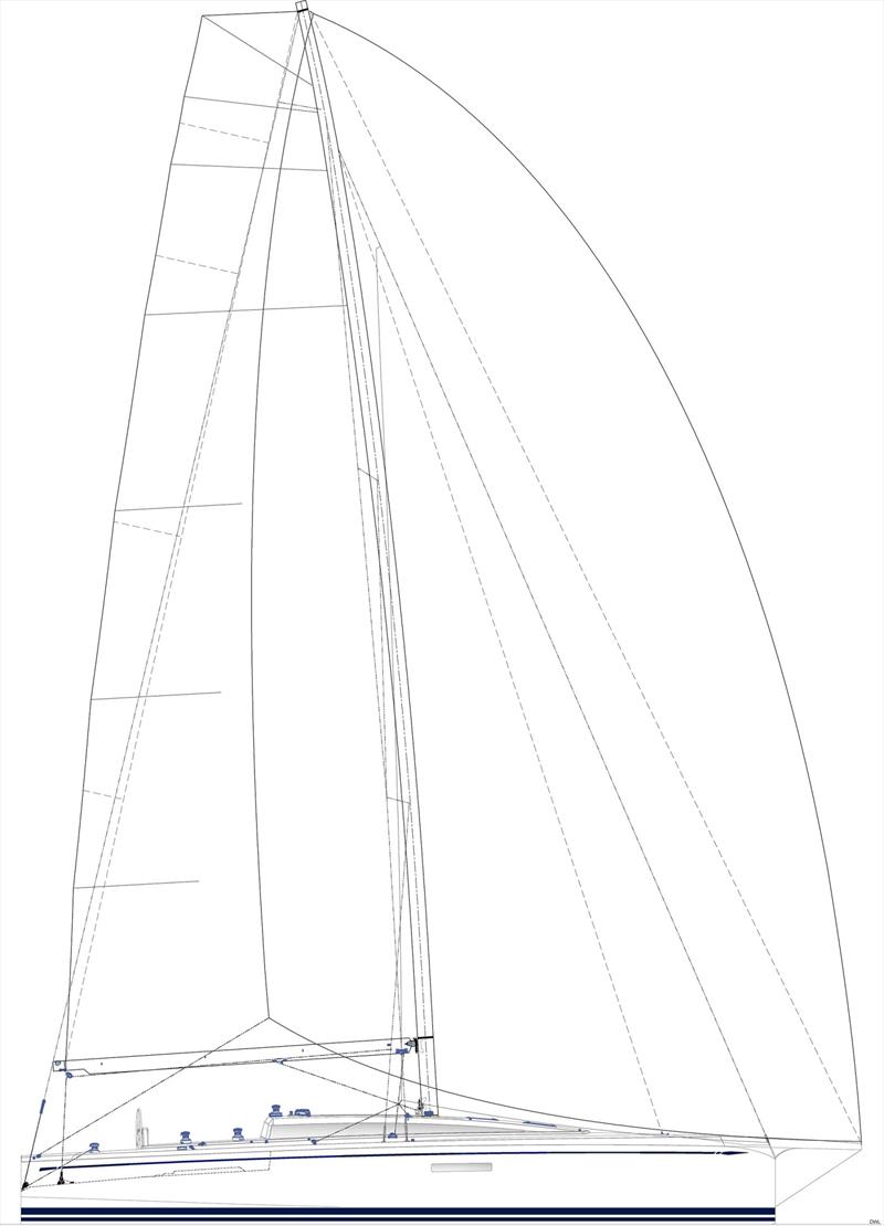 ClubSwan 43 - One Design sail plan - photo © Nautor's Swan