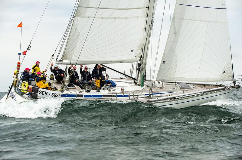 Constantin Claviez' Swan 44 Charisma, with a crew of seven, took 23 days to complete the Transatlantic Race 2023 photo copyright Paul Todd / Outsideimages.Com taken at New York Yacht Club and featuring the Swan class